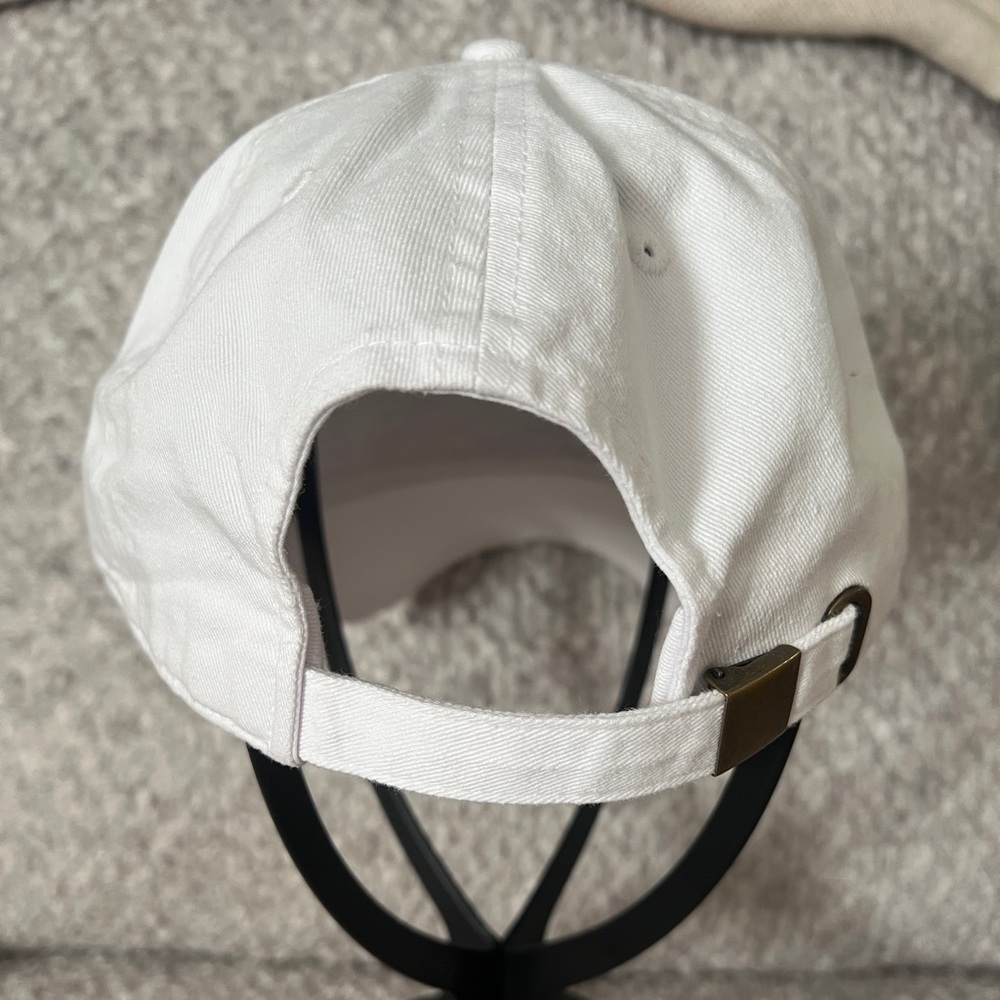 Morrissey MOZ White Distressed Dad Hat Kbethos  Brand The Smiths New - Picture 2 of 2